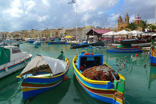 Fishing boat in Malta