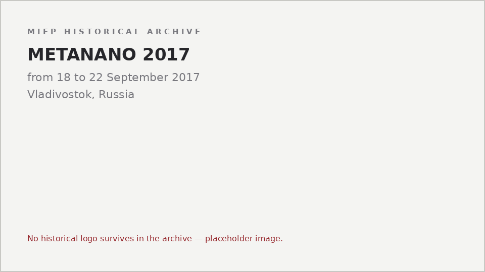 Typographic placeholder for METANANO 2017: the archive holds no logo or image for this event