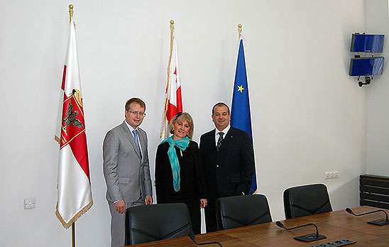 Officials at the opening of the school