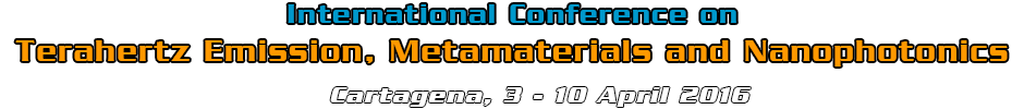 TERAMETANANO 2016 conference logo: Cartagena, 3-10 April 2016