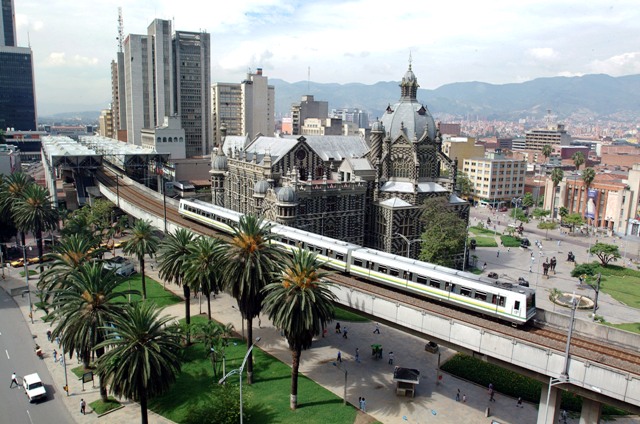 Aerial view of Medellín