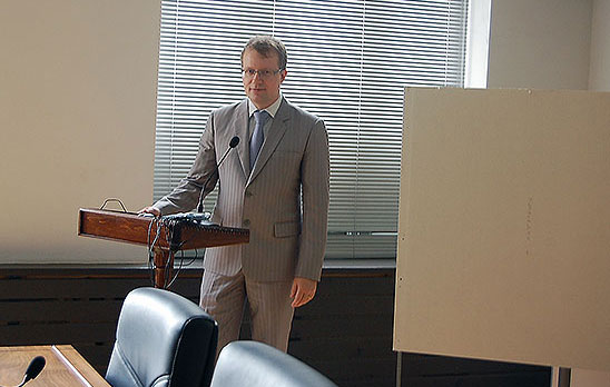 Speaker addressing the conference